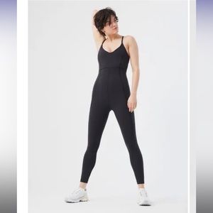 Outdoor Voices Superform Full Length Bodysuit, Black, Small